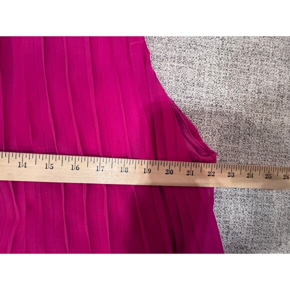 Deep Self Women's Pleated Romper Sleeveless High Neck Flowy Dressy Romper Sz XL - Picture 7 of 10